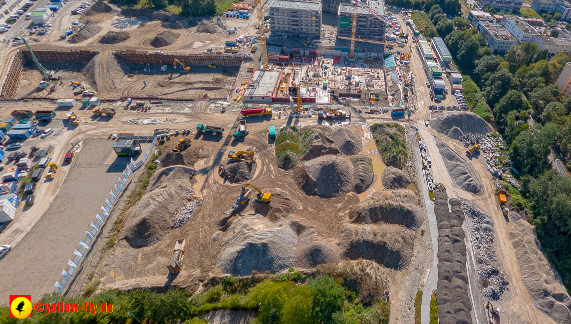 02.09.2023 - eine neue Baugrube auf dem Alexisquartier in Neuperlach